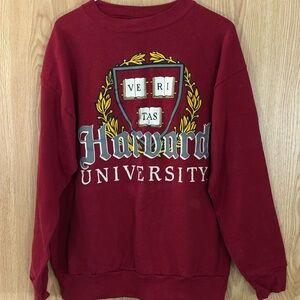 Harvard University Pullover Crewneck Logo Sweatshirt